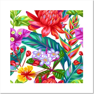 Cute Tropical Leaf Posters and Art